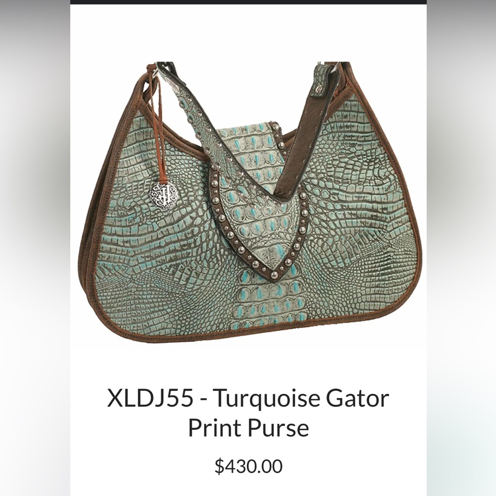 Double J Saddlery Alligator Purse